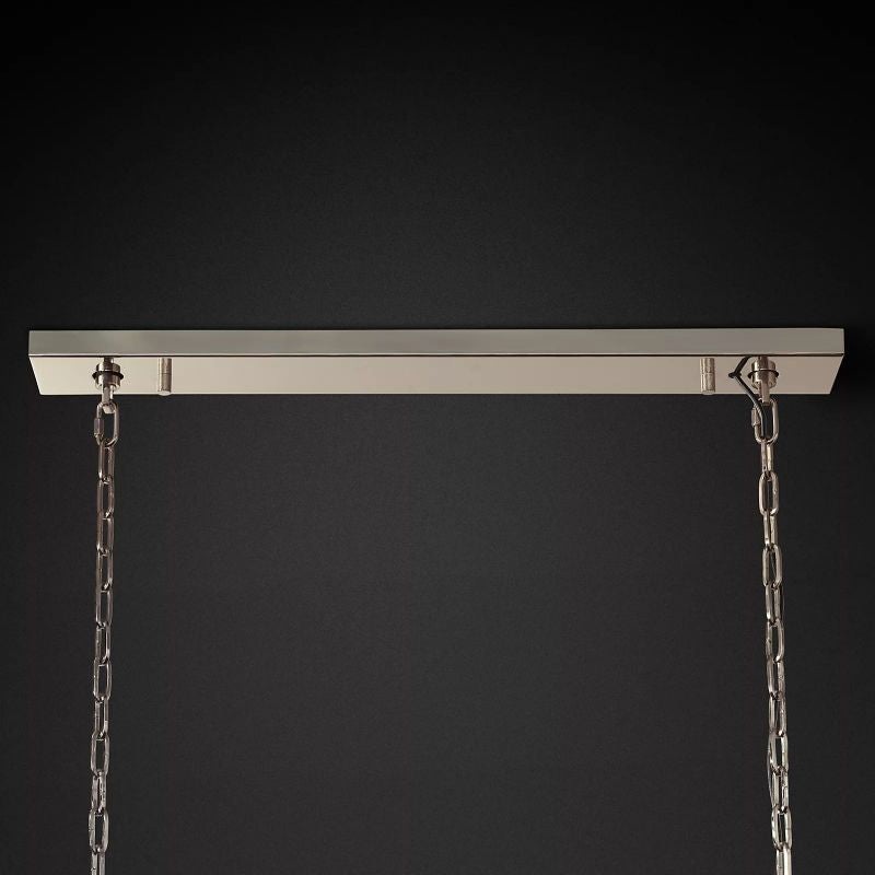 Cascada Stacked Prism Rectangular Chandelier 54"