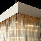 Cascada Stacked Prism Rectangular Chandelier 54"