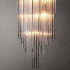 Cascada Stacked Prism Square Chandelier 21"