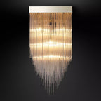 Cascada Stacked Prism Square Chandelier 30"