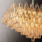 Chiara Murano Glass Square Chandelier 32"