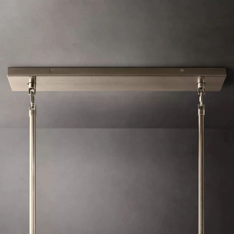 Chiara Murano Glass Tiered Rectangular Chandelier 54"
