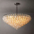 Chiara Murano Glass Tiered Round Chandelier 37"