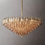 Chiara Murano Glass Tiered Round Chandelier 47"