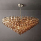Chiara Murano Glass Tiered Round Chandelier 62"