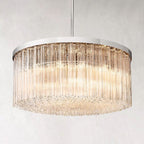Cielo Lustred Glass Round Chandelier 48"