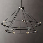 Eclatant Celestial Orbit Two-Tier Round Chandelier 60"