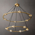 Eclatant Celestial Orbit Two-Tier Round Chandelier 60"