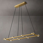 Eclatant Celestial Orbit Rectangular Chandelier 54"