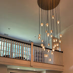 Boule De Radiant Crystal Cluster Chandelier 30"