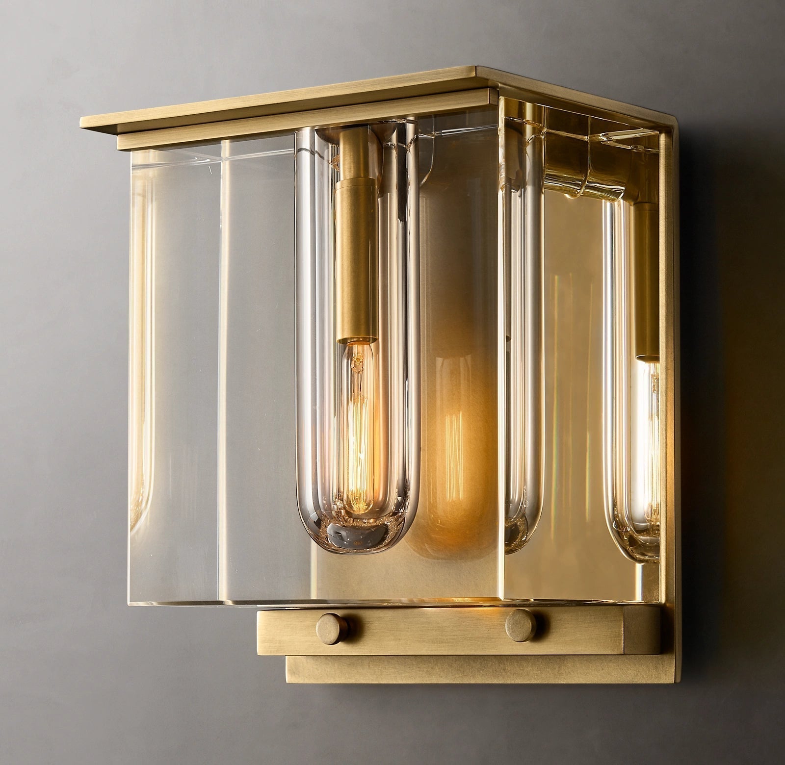 Savile Crystal Block Cube Wall Sconce