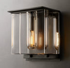Savile Crystal Block Cube Wall Sconce
