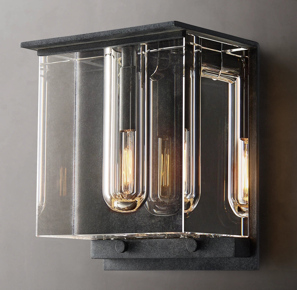 Savile Crystal Block Cube Wall Sconce
