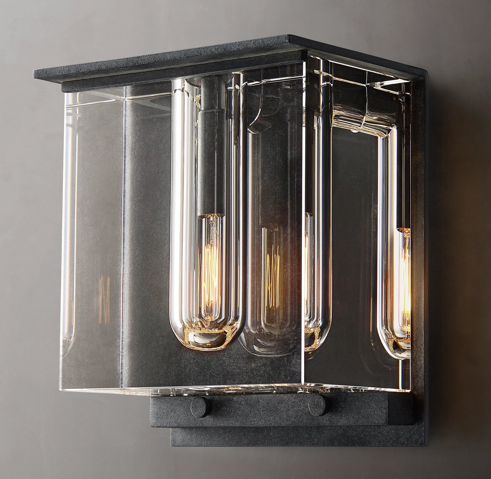 Savile Crystal Block Cube Wall Sconce