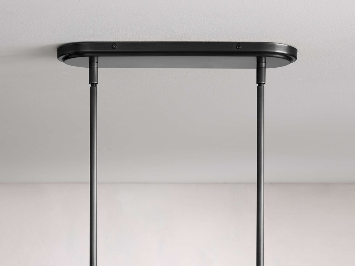 Rhodes Midcentury Torch Linear Chandelier