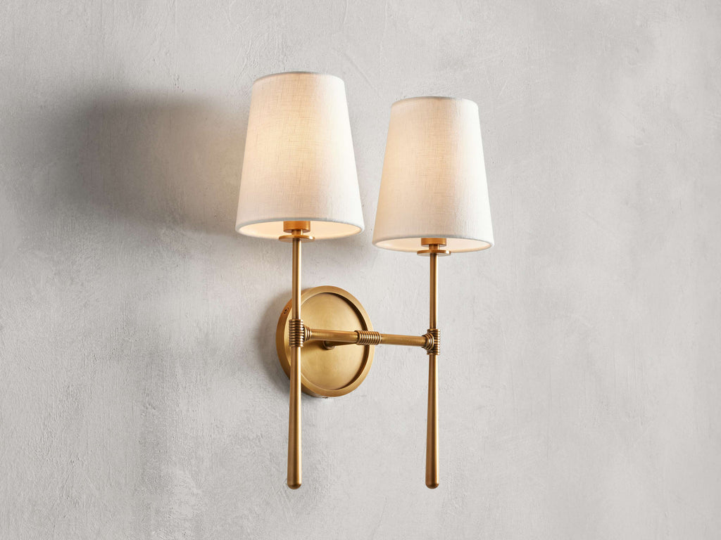 Rhodes Midcentury Torch Wall Sconce
