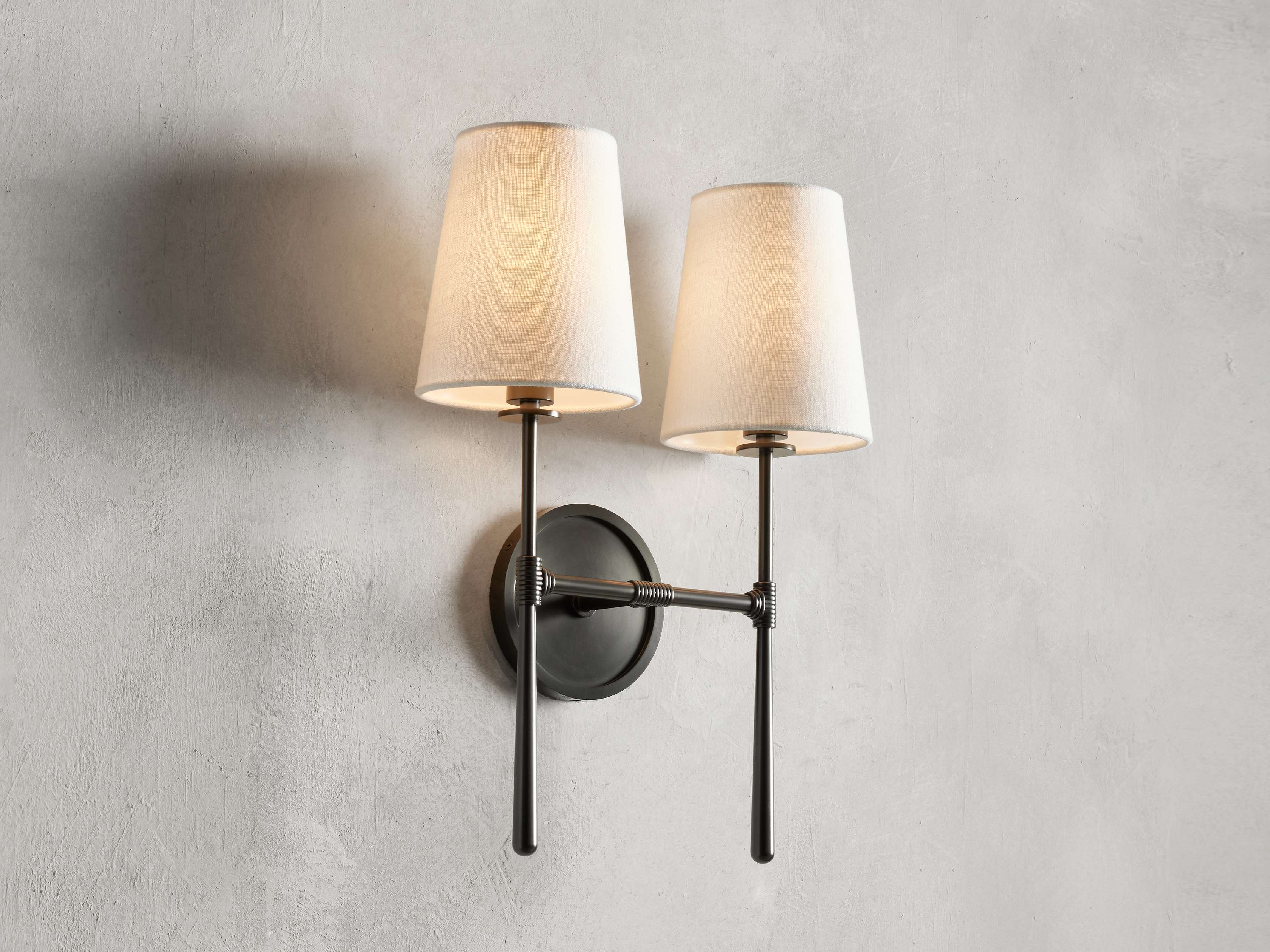 Rhodes Midcentury Torch Wall Sconce