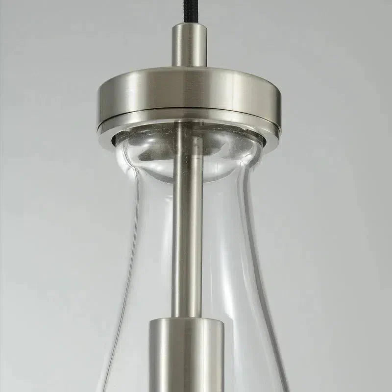 Rain Aura Glass Rectangular Chandelier 36"