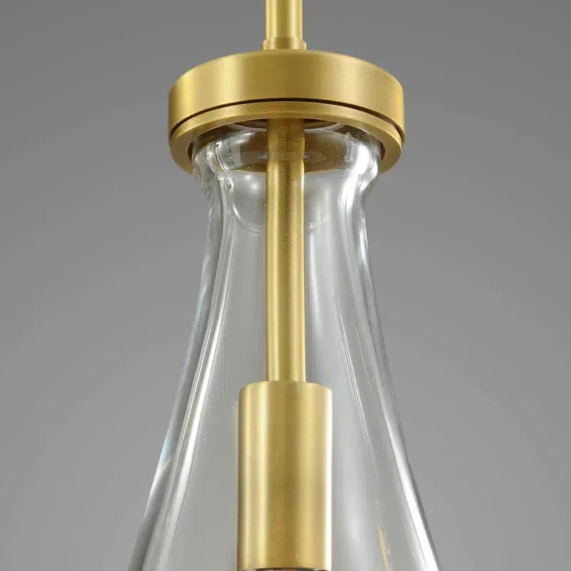 Rain Aura Glass Rectangular Chandelier 36"