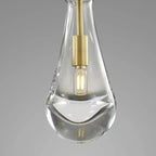 Rain Aura Glass Rectangular Chandelier 36"