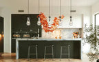 Rain Aura Glass Rectangular Chandelier 22"