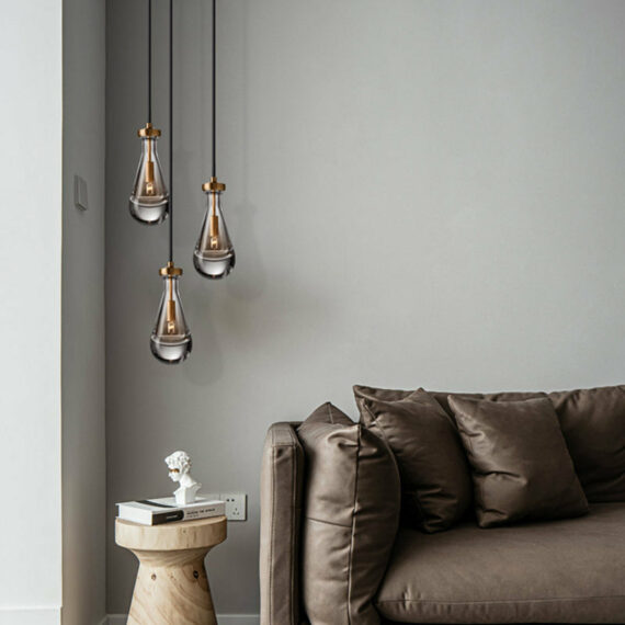 Rain Aura Glass Pendant Light