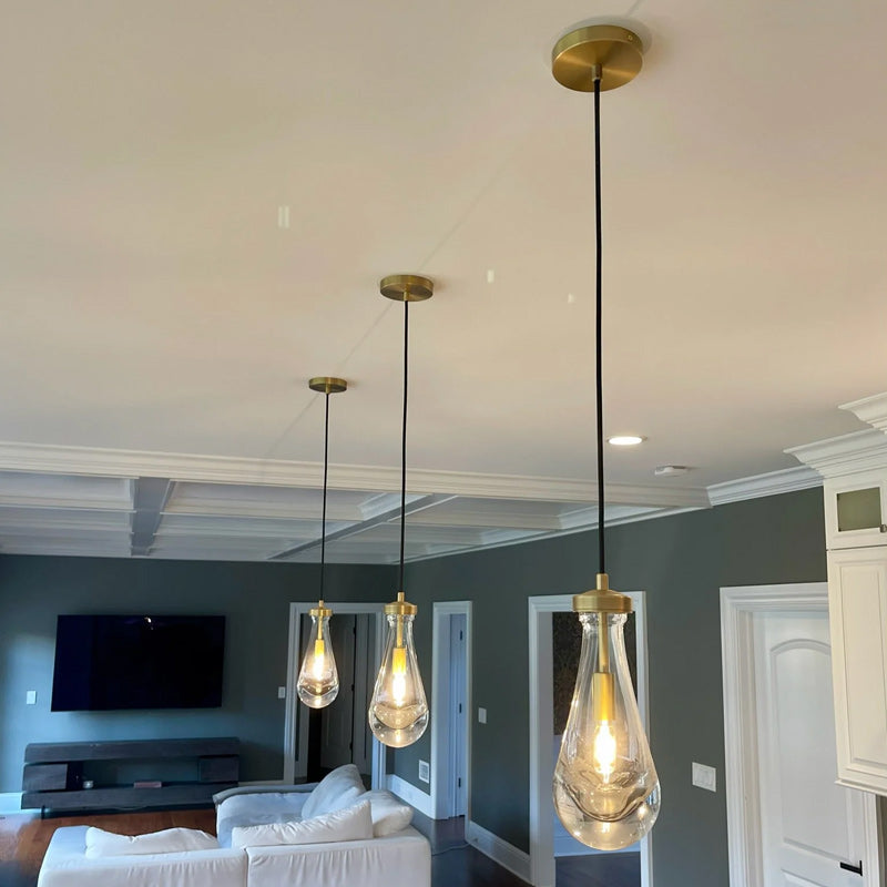 Rain Aura Glass Pendant Light