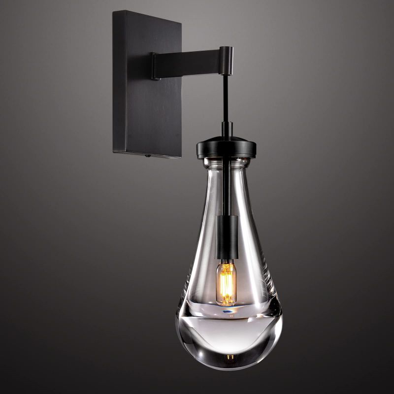 Rain Aura Glass Wall Sconce