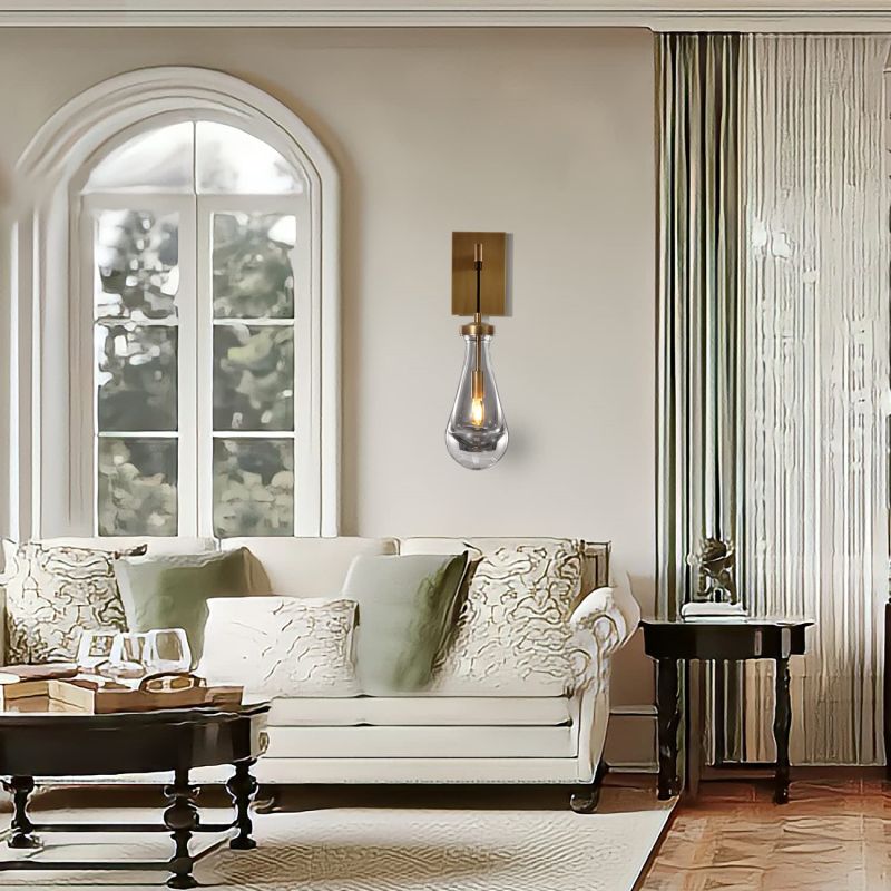 Rain Aura Glass Wall Sconce