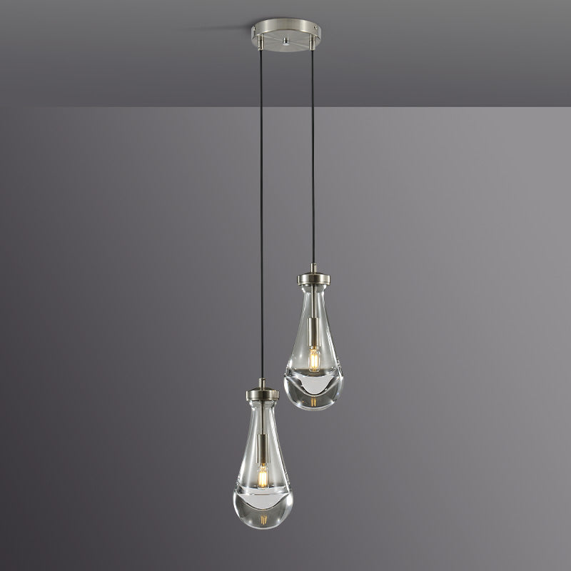 Rain Aura Glass Round Chandelier 5"