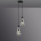 Rain Aura Glass Round Chandelier 5"