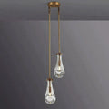 Rain Aura Glass Round Chandelier 5"