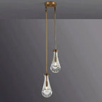 Rain Aura Glass Round Chandelier 5"