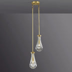 Rain Aura Glass Round Chandelier 5"