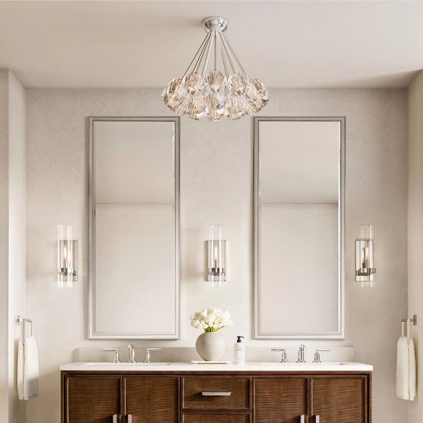 Boule De Radiant Crystal Flush Mount 24"