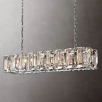 Harlow Faceted Crystal Rectangle Chandelier 62"
