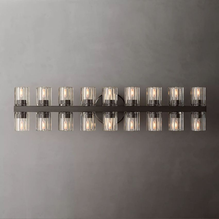 Arcachon Gear Crystal 18-Light Wall Sconce