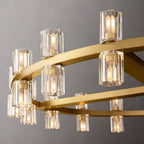 Arcachon Gear Crystal Round Chandelier 48"
