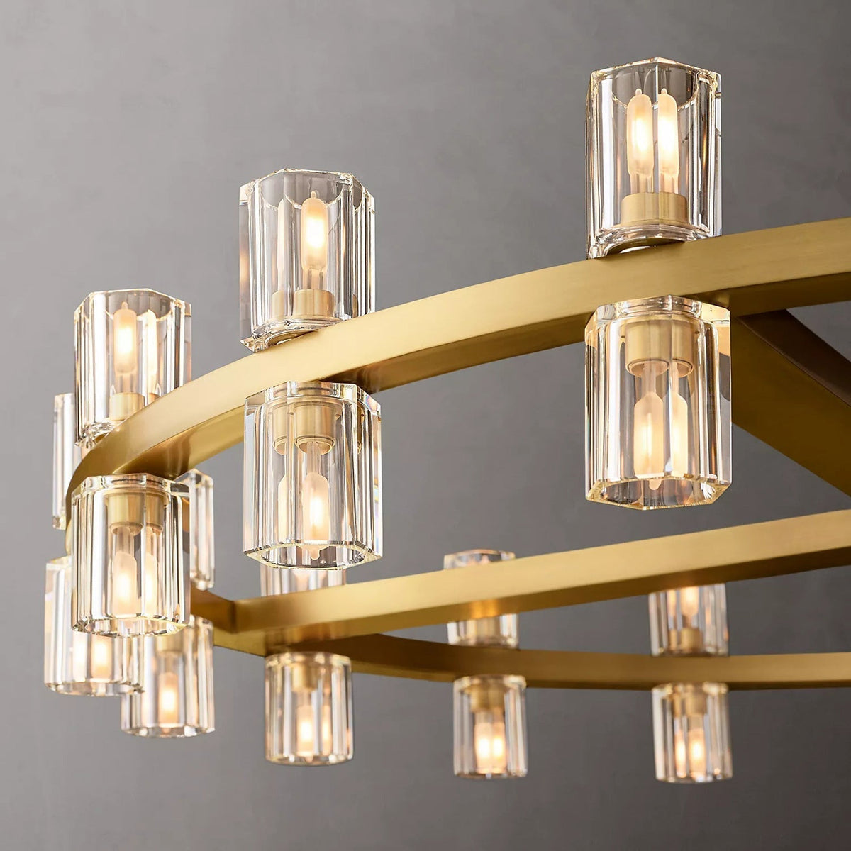 Arcachon Gear Crystal Round Chandelier 48"