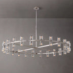 Arcachon Hexagon Crystal Round Chandelier 48"