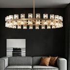 Arcachon Gear Crystal Round Chandelier 48"