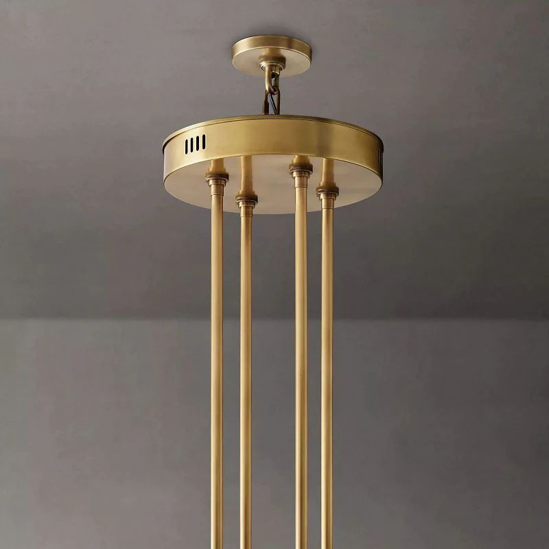 Arcachon Hexagon Crystal Two-Tier Round Chandelier 60"
