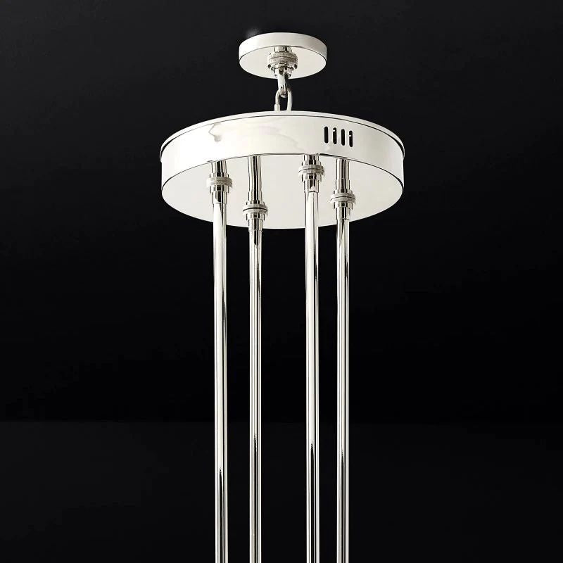 Arcachon Hexagon Crystal Two-Tier Round Chandelier 60"