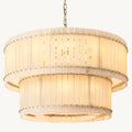 San Marco Vintage Alabaster Tiered Round Chandelier 48"