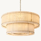 San Marco Vintage Alabaster Tiered Round Chandelier 60"
