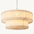 San Marco Vintage Alabaster Tiered Round Chandelier 60"
