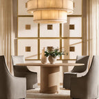 San Marco Vintage Alabaster Tiered Round Chandelier 60"