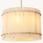 San Marco Vintage Alabaster Round Chandelier 22"