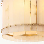 San Marco Vintage Alabaster Round Chandelier 22"