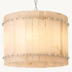 San Marco Vintage Alabaster Round Chandelier 22"